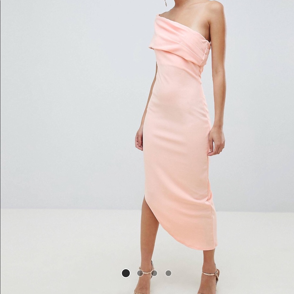 One Shoulder Blush Dress
